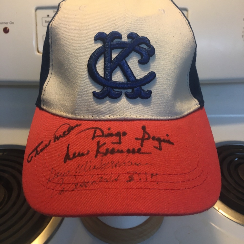 Vintage Kansas City Chiefs Baseball Cap with Signatures
